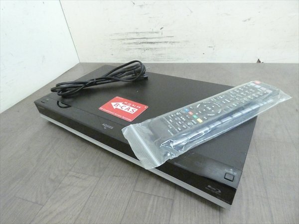 500GB☆15年☆シャープ/SHARP/AQUOS☆HDD/BDレコーダー☆BD-W570☆リモコン付☆2番組同時録画☆3D対応機 管SA5842