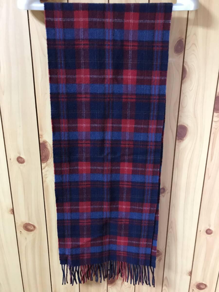 MARC JACOBS マークジェイコブス カシミア マフラー 中古 レッド ネイビー 