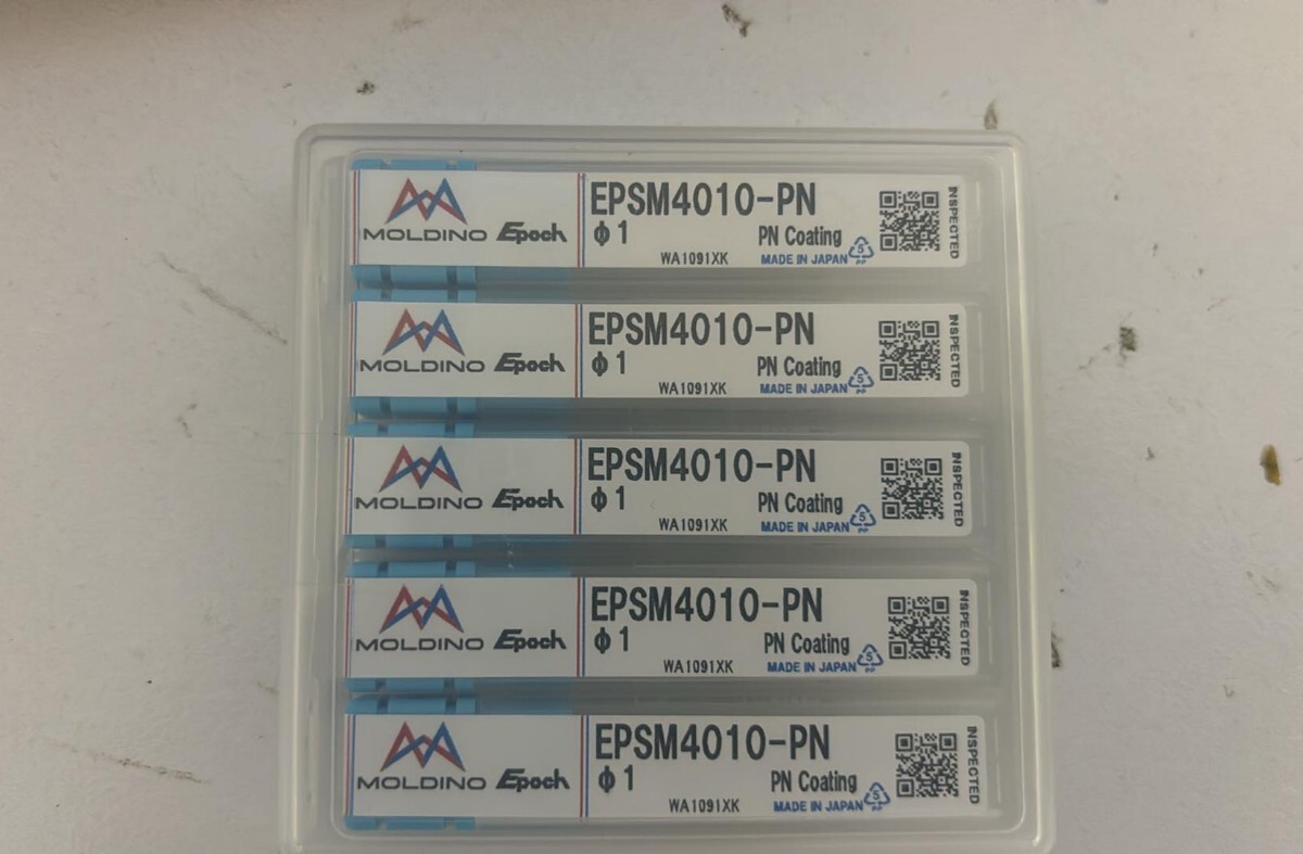MOLDINO 超硬 エンドミル EPSM4010-PN φ1 ・5本セット・エポック ステンレス用・NACHI 三菱 日立 仕上げ EPSM・新品未使用