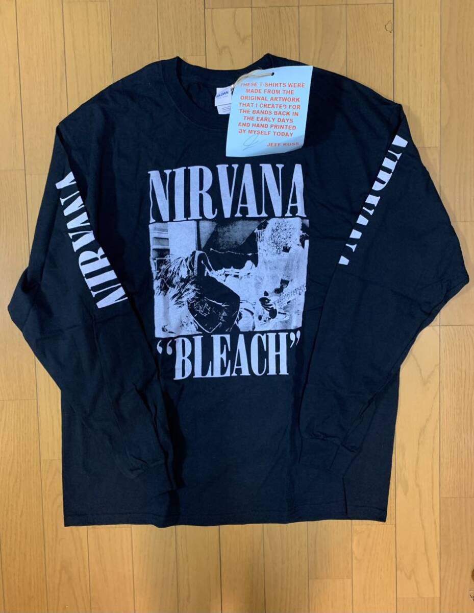 新品 JEFF ROSS/ジェフロス 手刷りTシャツ NIRVANA/ニルヴァーナ 新品 JEFF ROSS/ジェフロス 手刷りTシャツ NIRVANA/ニルヴァーナ