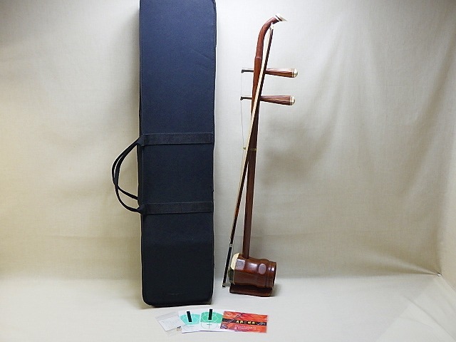 ★中国民族楽器 二胡 宋廣寧製 ハードケース付★ C45(0925) Erhu