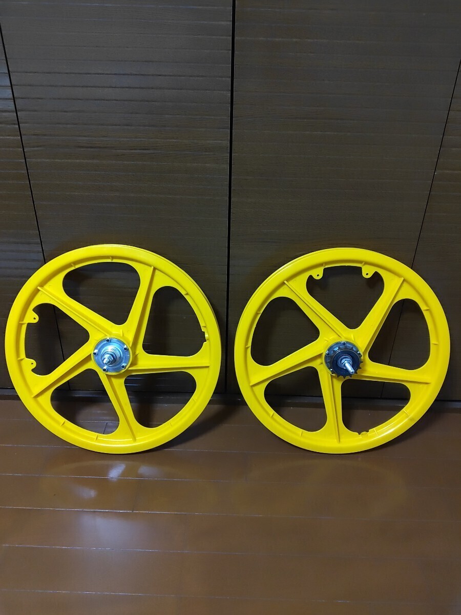 OLDBMX BMX 20インチプラホイール イエロー OGK レプリカ 新品 OLDBMX BMX 20インチプラホイール イエロー OGK レプリカ 新品