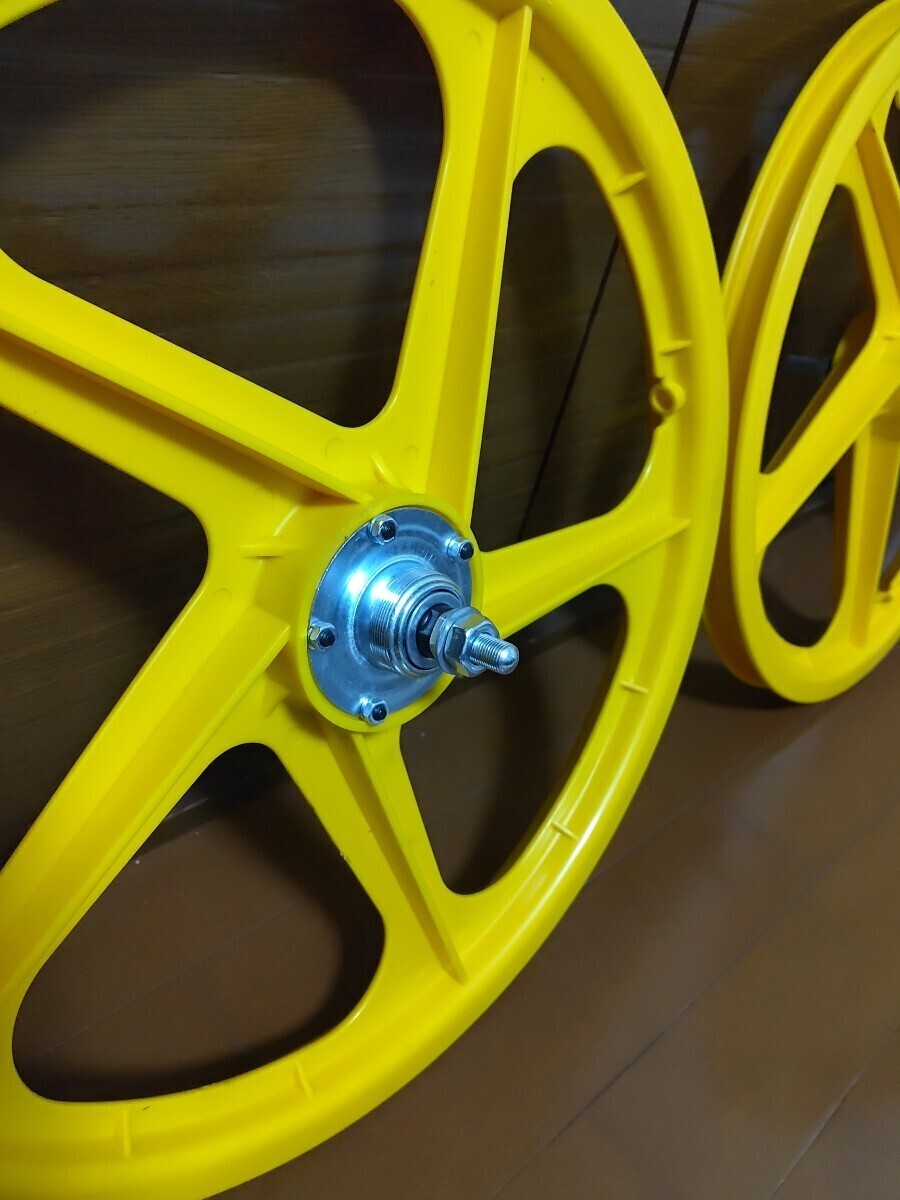 OLDBMX BMX 20インチプラホイール イエロー OGK レプリカ 新品 OLDBMX BMX 20インチプラホイール イエロー OGK レプリカ 新品