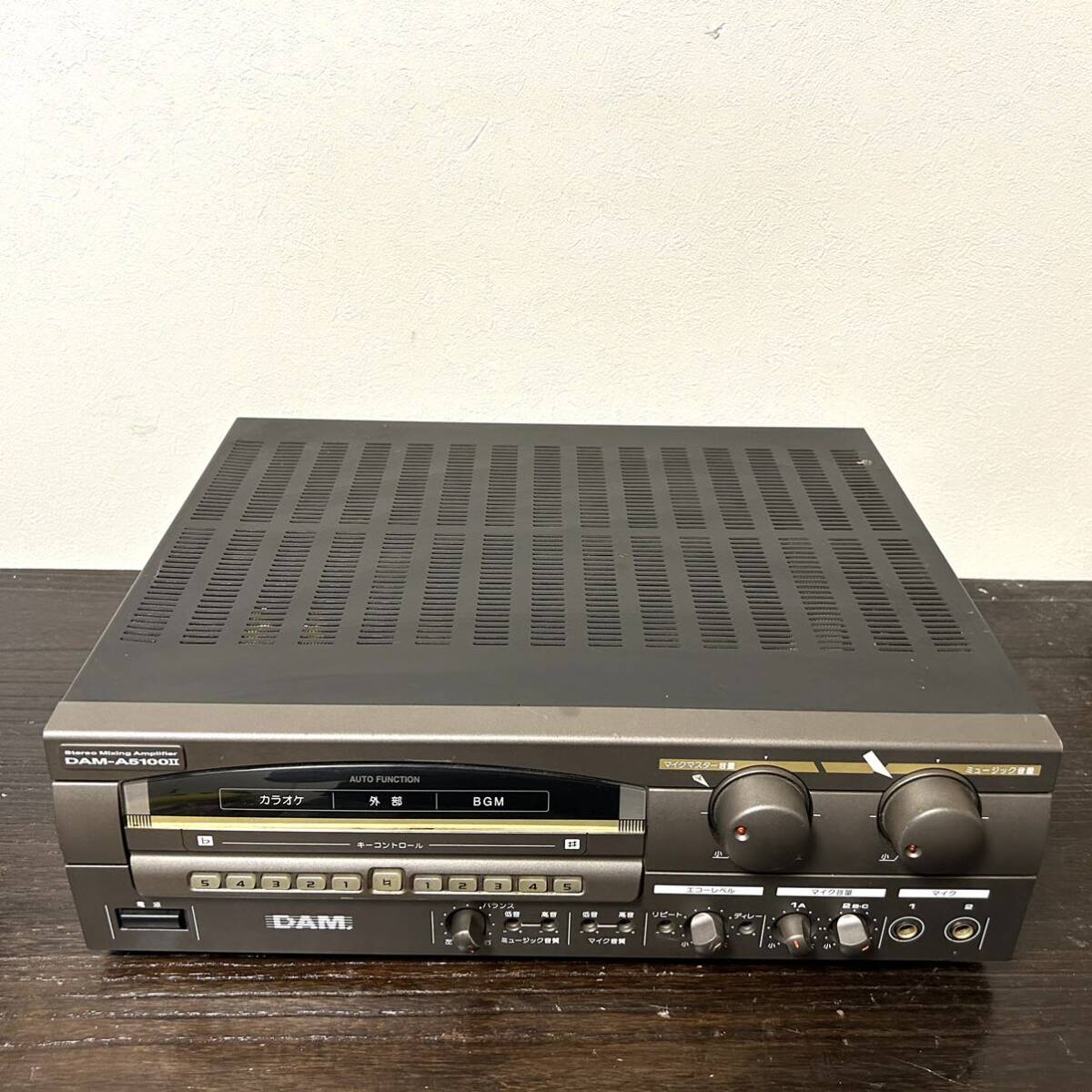 通電のみ確認済みカラオケ 第一興商 DAM-A5100Ⅱ ミキシングアンプ カラオケアンプ 業務用 動作未確認 ジャンク