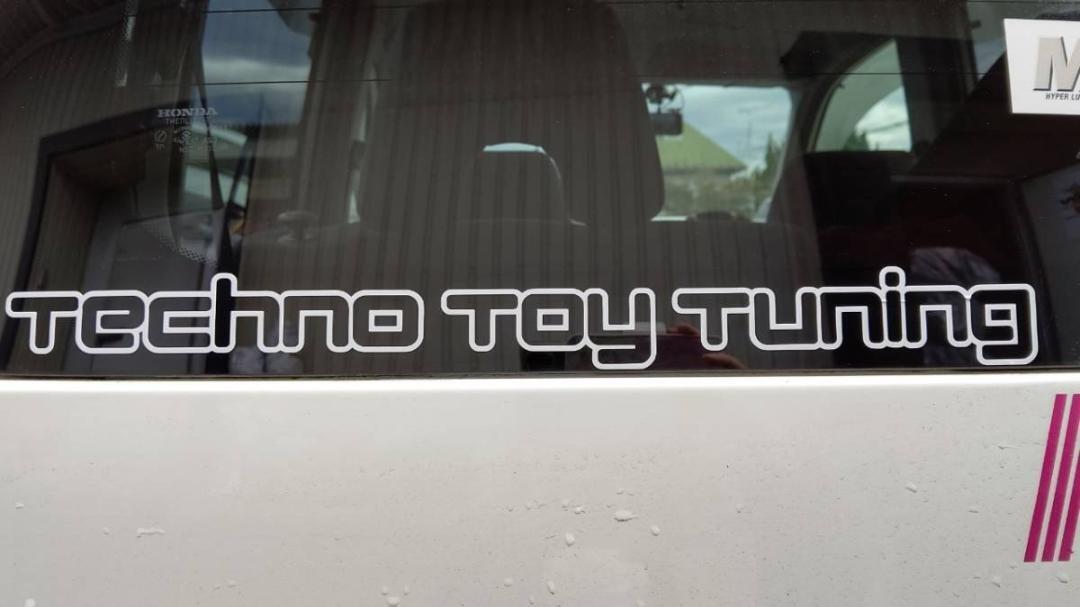 Techno Toy Tuning ステッカー ホワイト