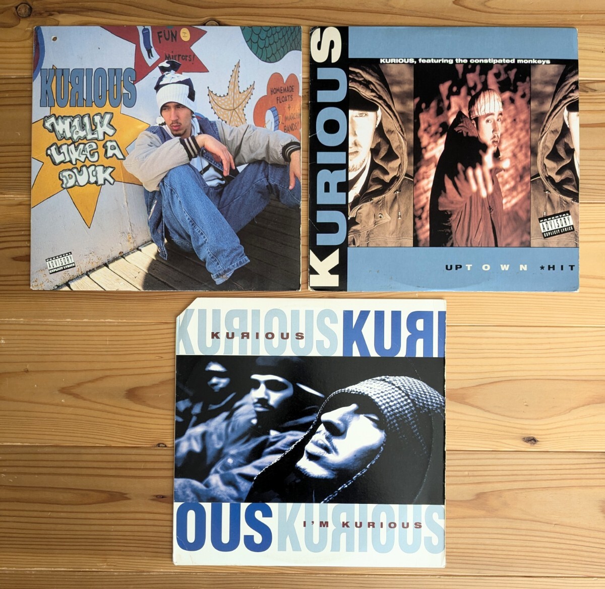 ■USオリジナル 3枚セット■KURIOUS / Walk Like A Duck / Uptown *hit / I'm Kurious■BeanutsPrimeMinisterPeteNice