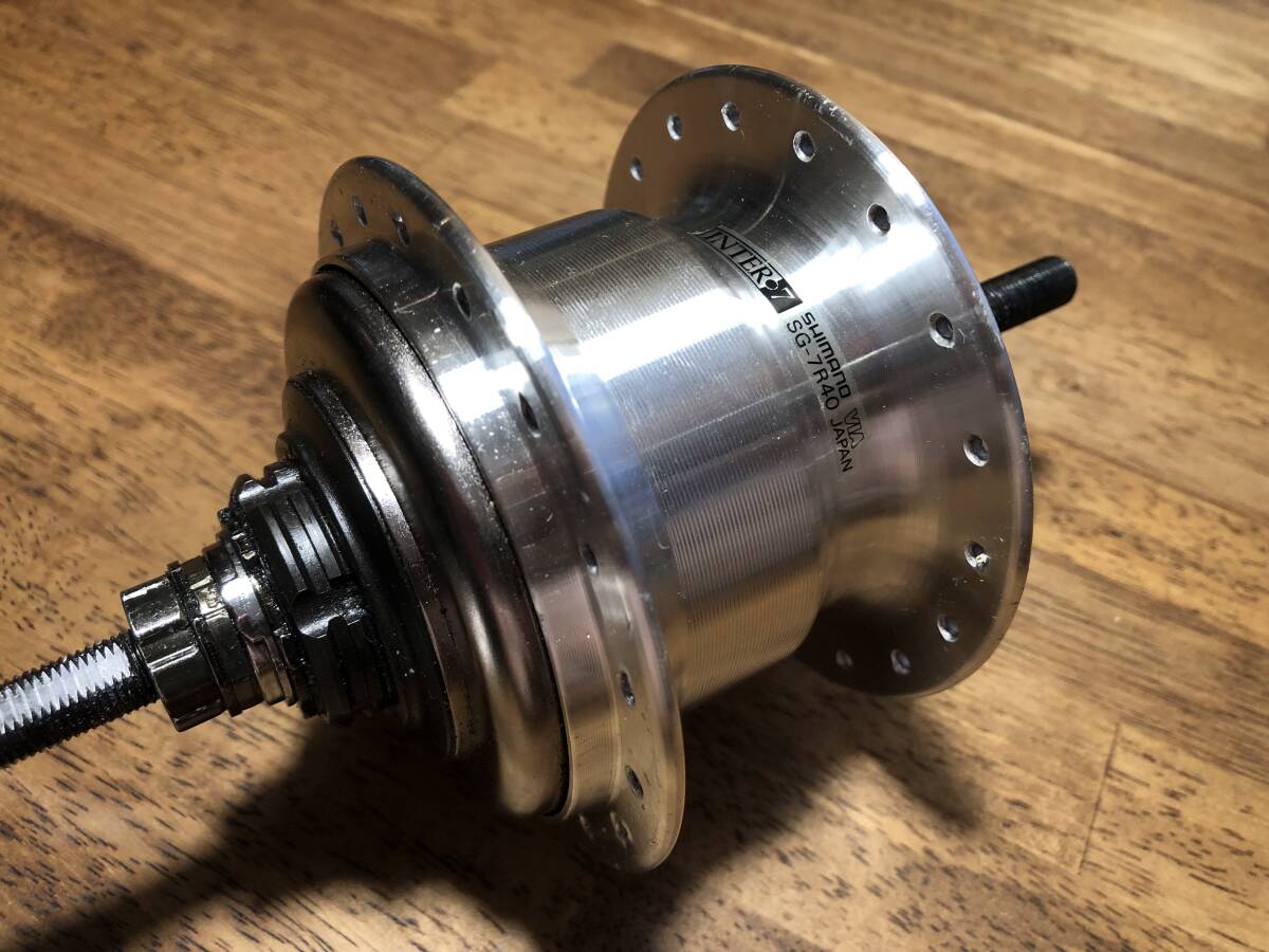 90' Shimano INTER7【SG-7R40】内装変速ハブ&レバー一体 90' Shimano INTER7【SG-7R40】内装変速ハブ&レバー一体