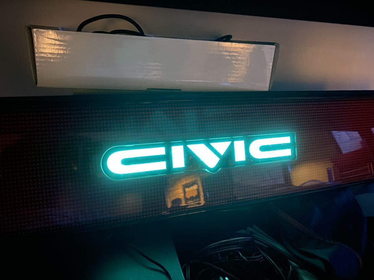 ☆当時物☆超希少☆EFシビック☆ELライトセンターガーニッシュ☆ELエンブレム☆EF2EF3EF9☆シビックハッチバック☆シビック3dr☆JDM☆USDM