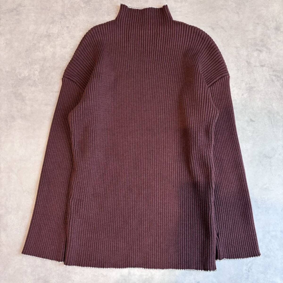 極美品　TODAYFUL トゥデイフル　ニット　タートルネック　プルオーバー トップス　ボルドー　肉厚_画像5