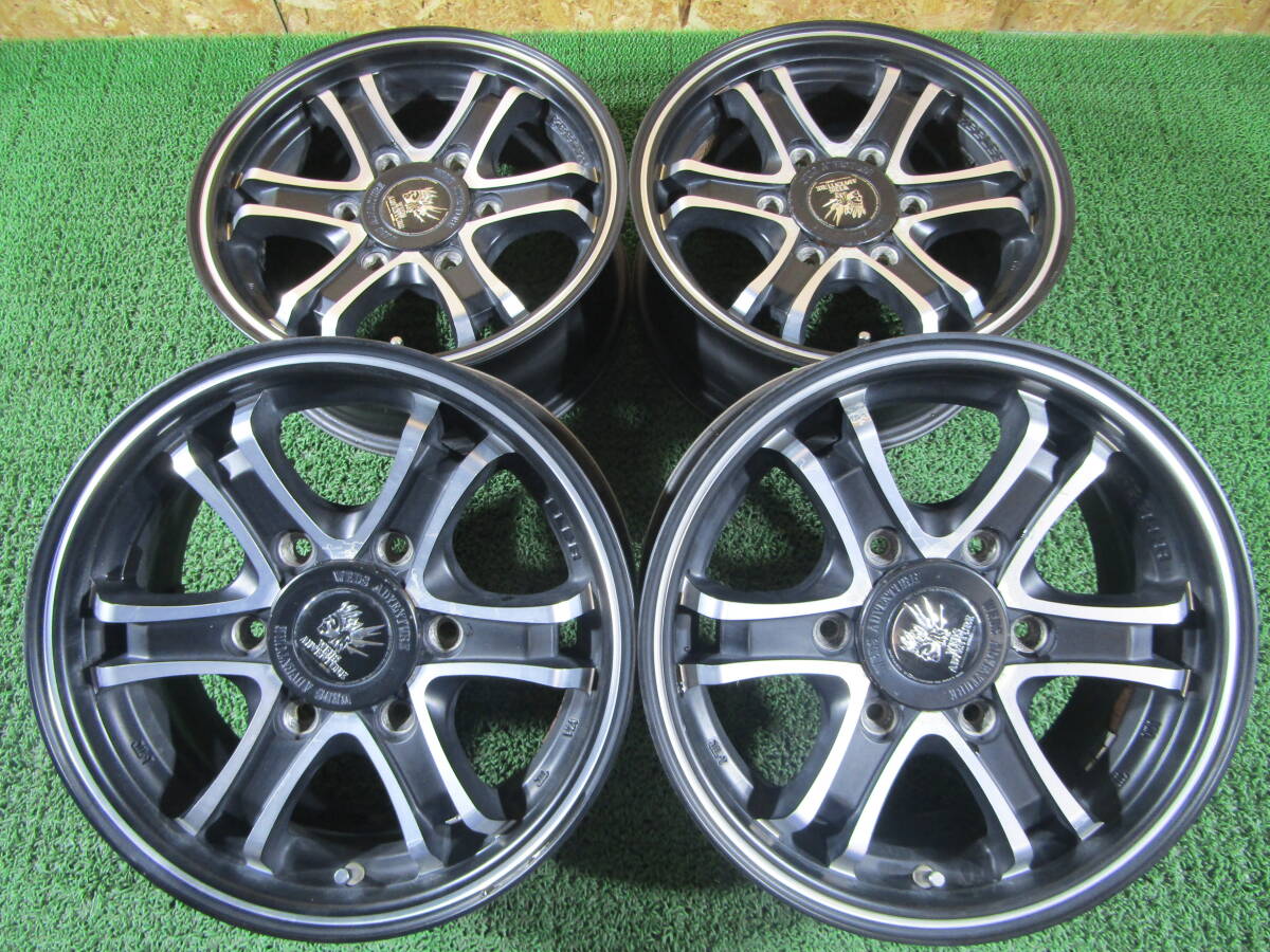 札幌発☆最落なし!【ハイエース等 JWL-T】WEDS キーラーフォース 15×6J +33 4本 売切