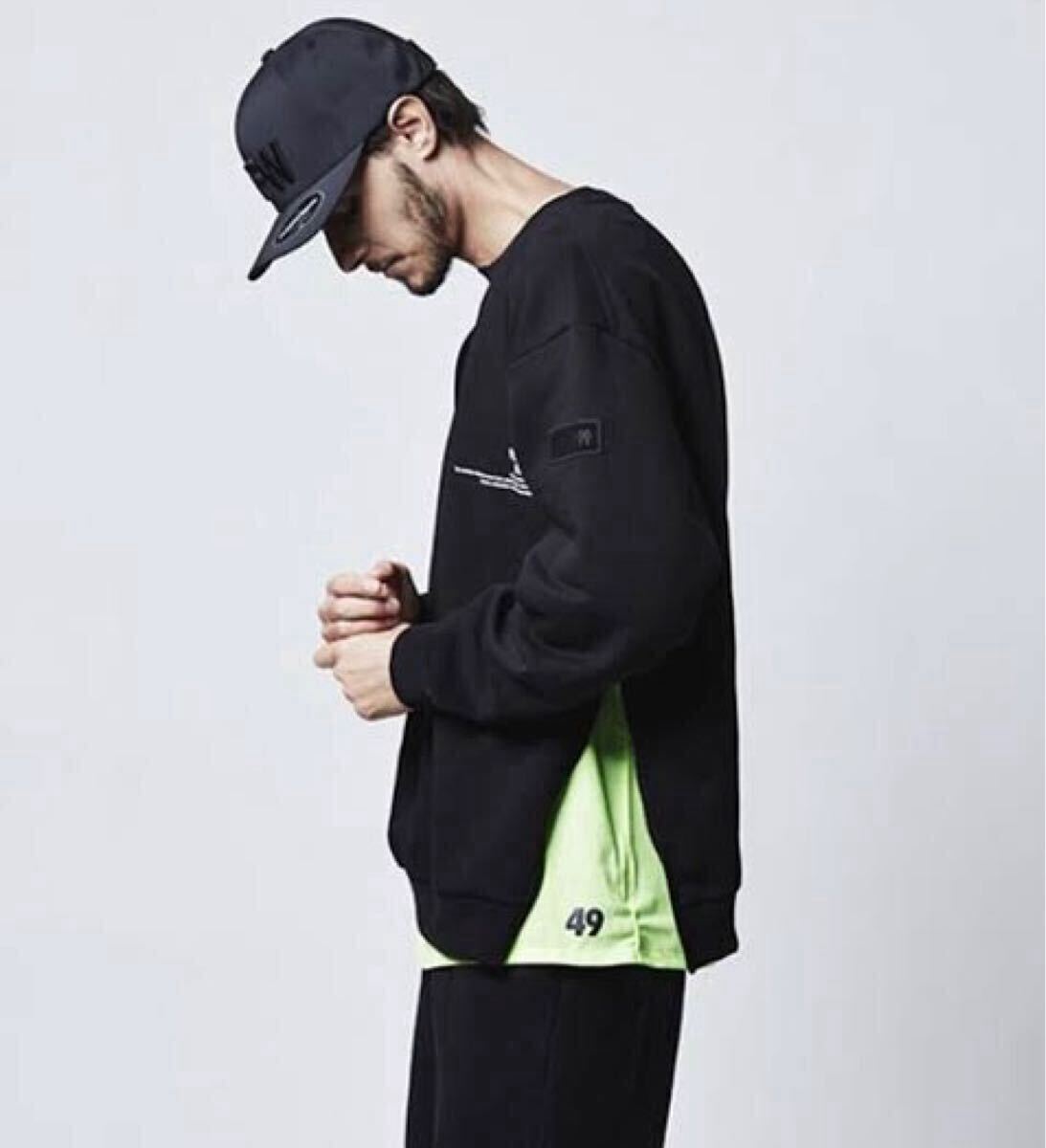 定価3.7万　TFW49 ハーフジップ　スウェット　ブラック　XL ゴルフ TFW49 - COMBINATION HALF ZIP | トレーナー | ネイビー