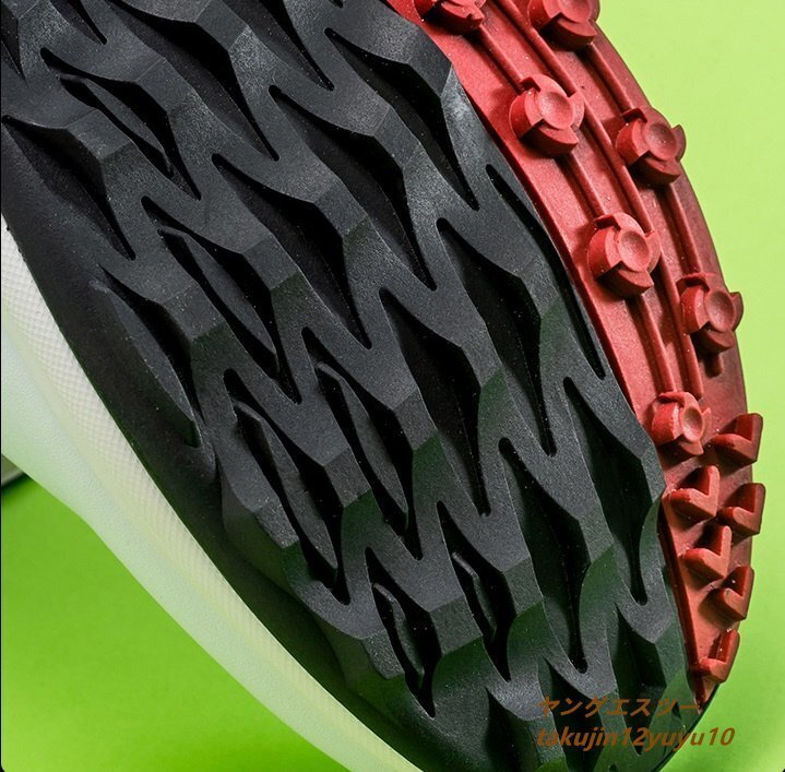 高級(jí)品 ゴルフシューズ 新品 スニーカー メンズ 運(yùn)動(dòng)靴 スポーツシューズ フィット感 軽量 幅広い 防水 防滑 耐磨 弾力性 ホワイト 26.5cm