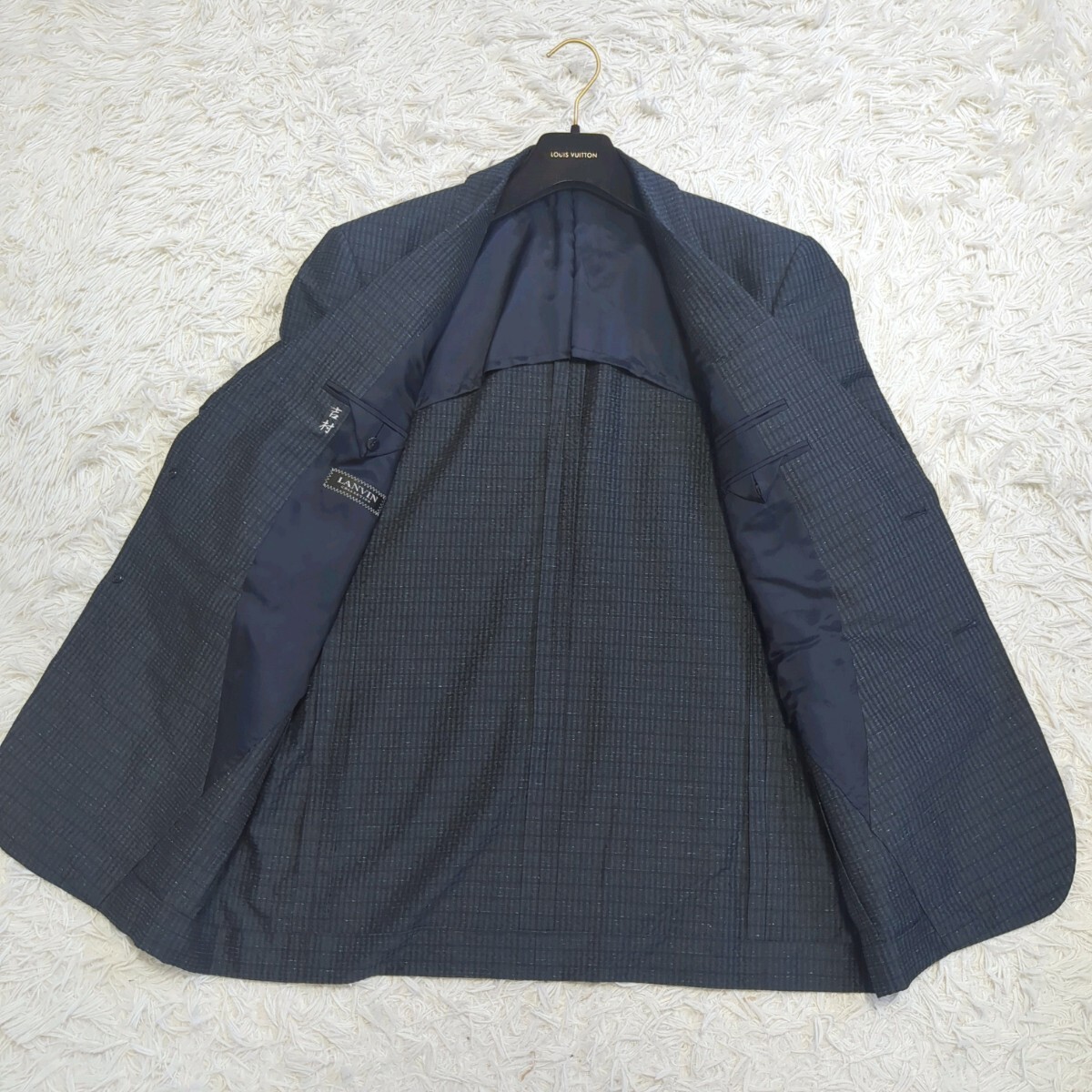 級 シルク100% LANVIN COLLECTION テーラードジャケット 48 L 級 シルク100% LANVIN COLLECTION テーラードジャケット 48 L
