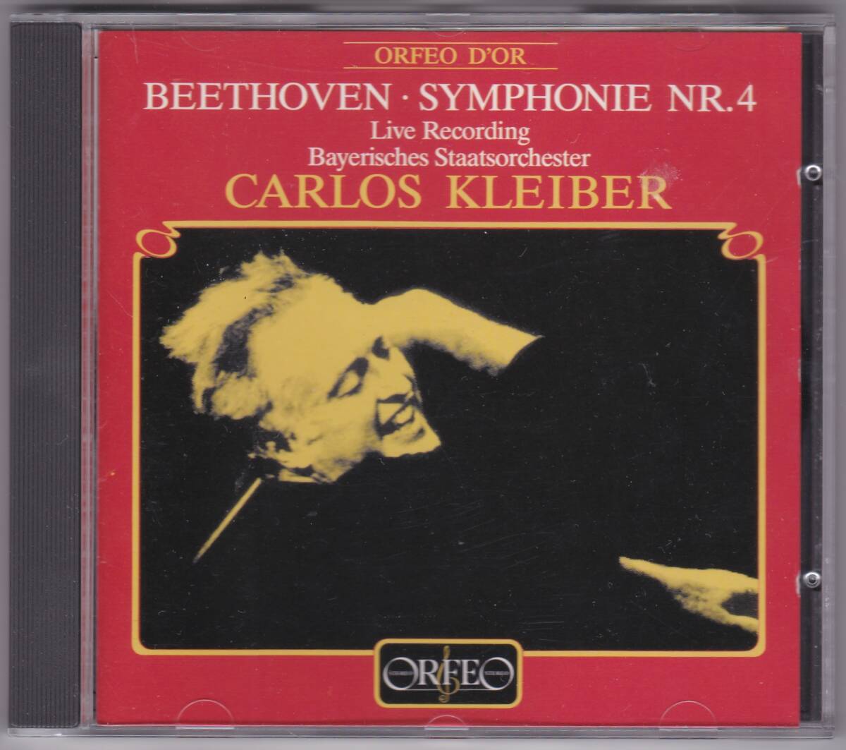 ♪Orfeo西独盤♪クライバー　ベートーヴェン　交響曲４番　全面アルミ・銀圏盤　Made In W，Germany By PDO