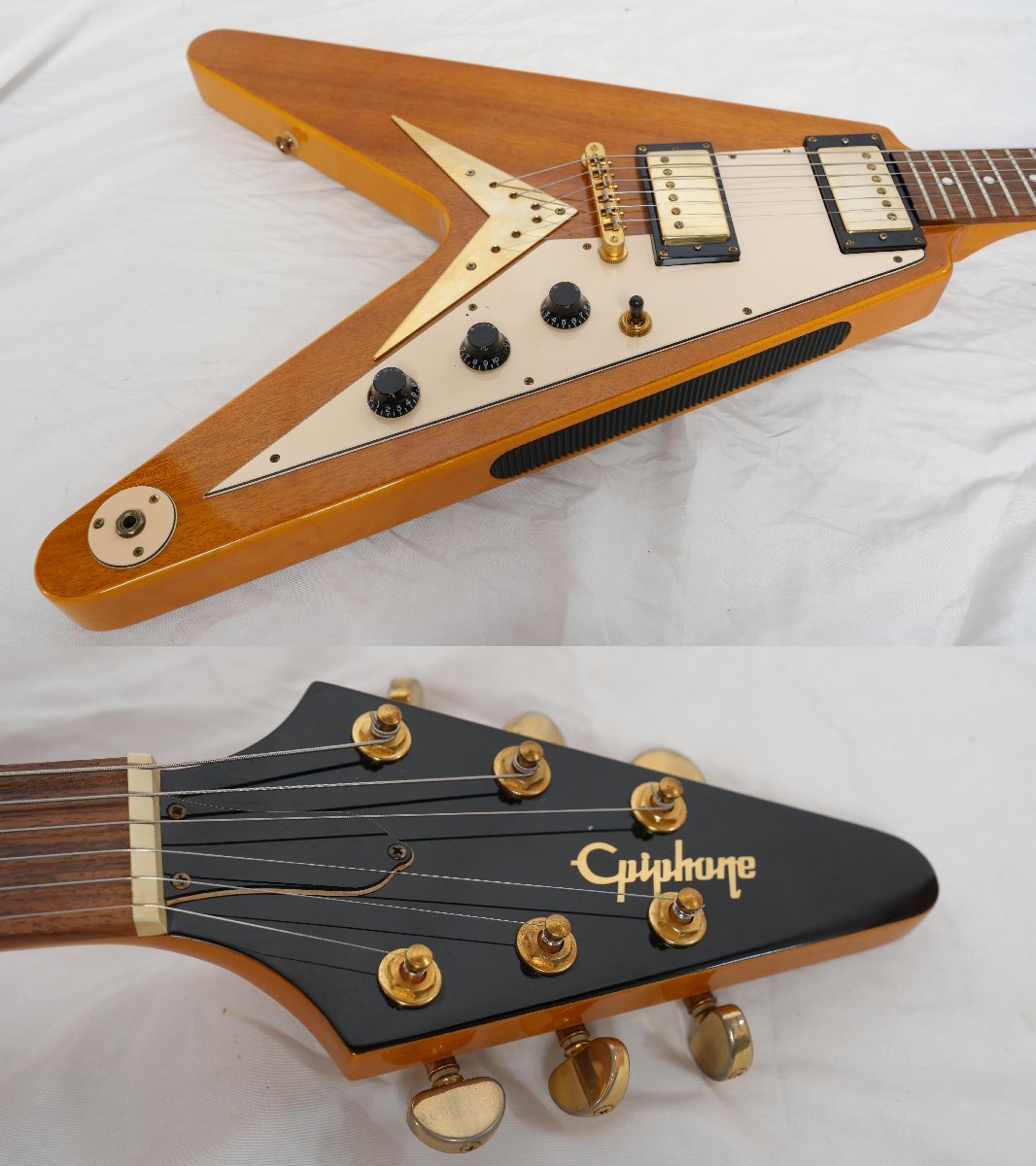 *Epiphone by Gibson*Limited Edition 1958 KORINA Flying V Natural 2008 год производства состояние хороший Epiphone *