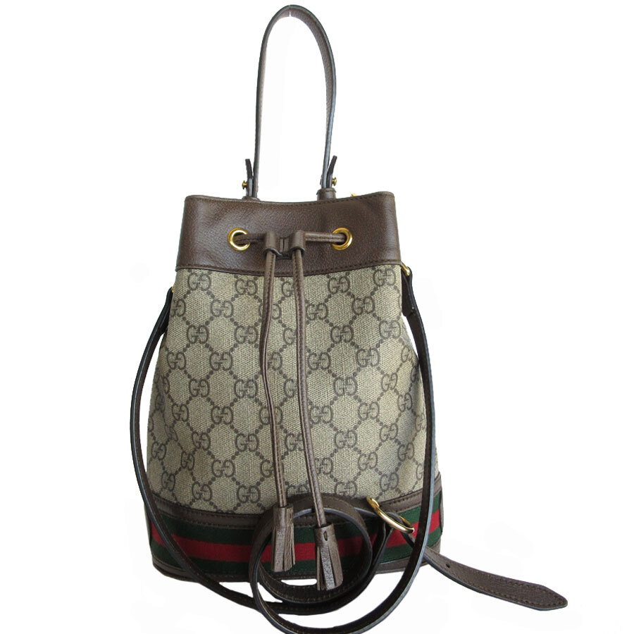  Gucci GUCCI ручная сумочка наклонный .. сумка на плечо GGs шкив mPVC/ кожа Brown s0233i