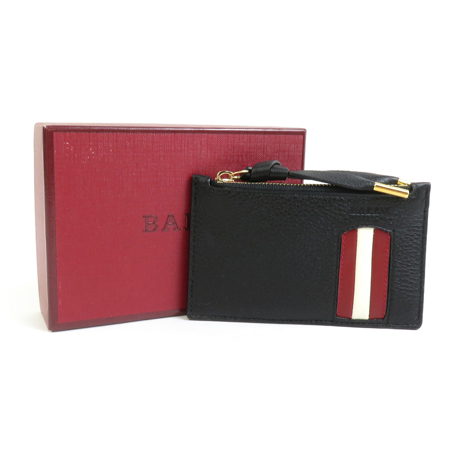 バリー BALLY コインケース カードケース レザー ブラック 55744g バリー BALLY コインケース カードケース レザー ブラック 55744g