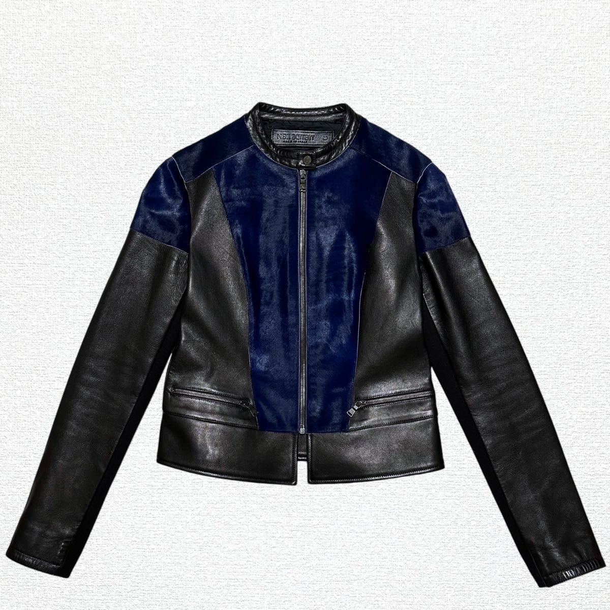 美品】Neil Barrett ニールバレット ハラコ レザー ライダース