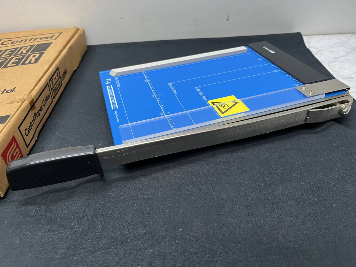  Central/セントラル ペーパーカッター V-4 B5判　280mm　 裁斷機(jī) 　切斷用品 　オフィス 　事務(wù)用品　文房具　レトロ