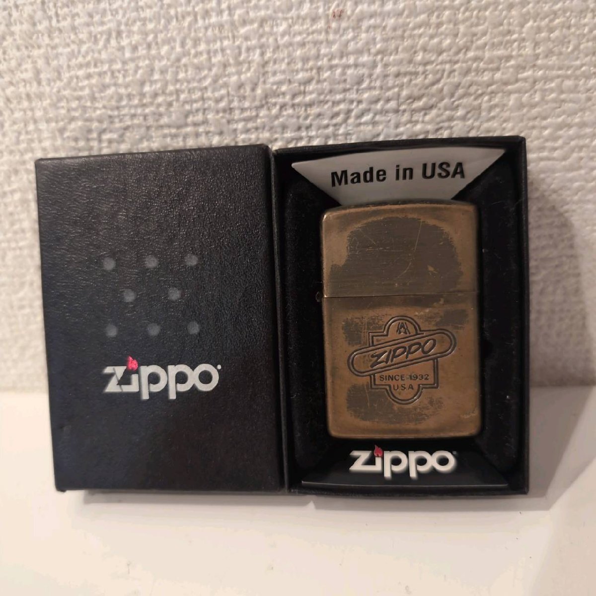 0617　 ジッポー　Zippo　ゴールド　着火未確認　1988年製