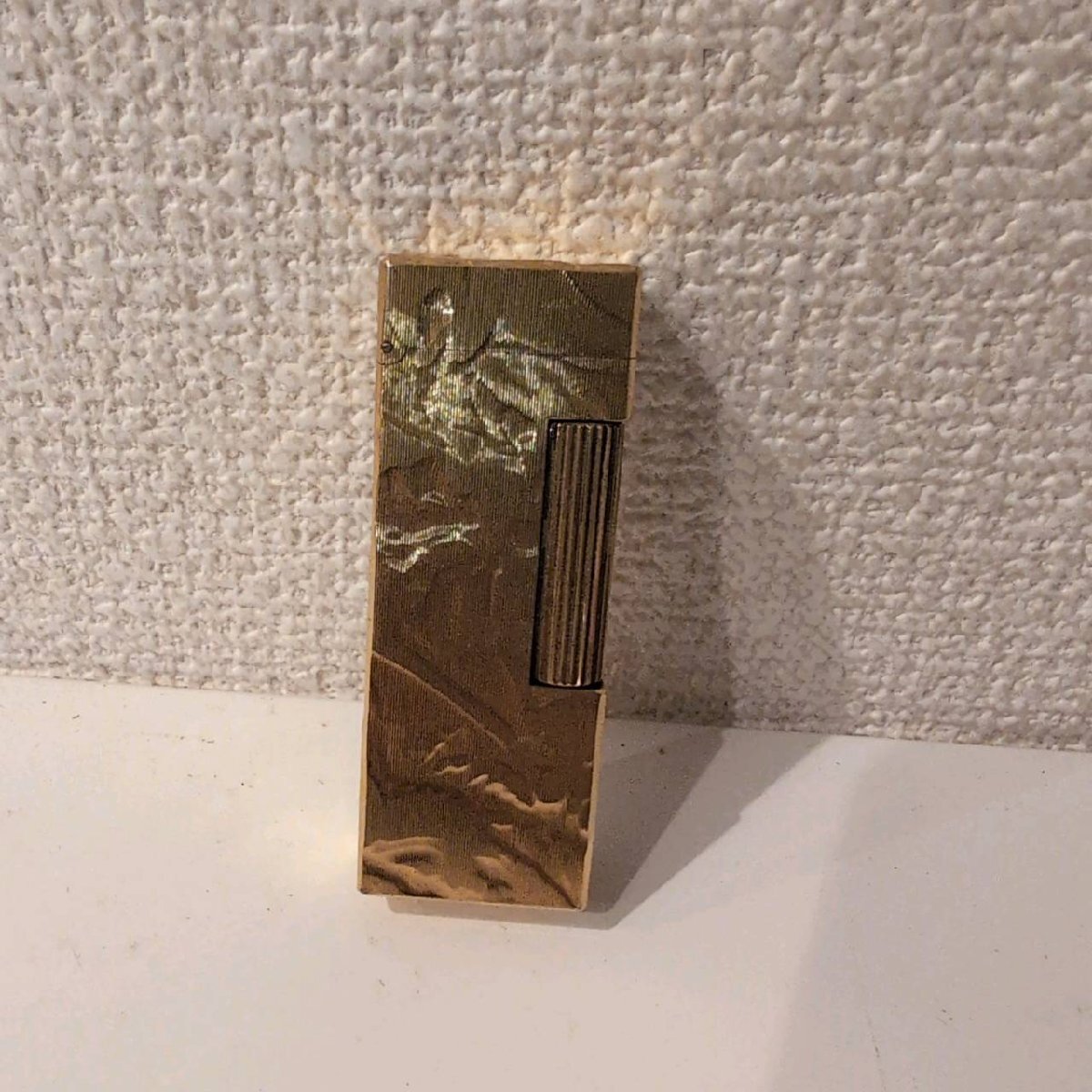 0626　　ダンヒルライター　ゴールド　着火未確認　型番US　RE24613