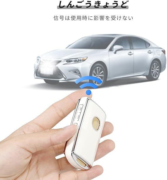 マツダ/MAZDA スマートキーケース キーカバー 高級(jí)感のあるTPU素材 CX8 CX5 CX30 MX30 CX60 CX-30 CX-8等 耐沖撃 Silver White