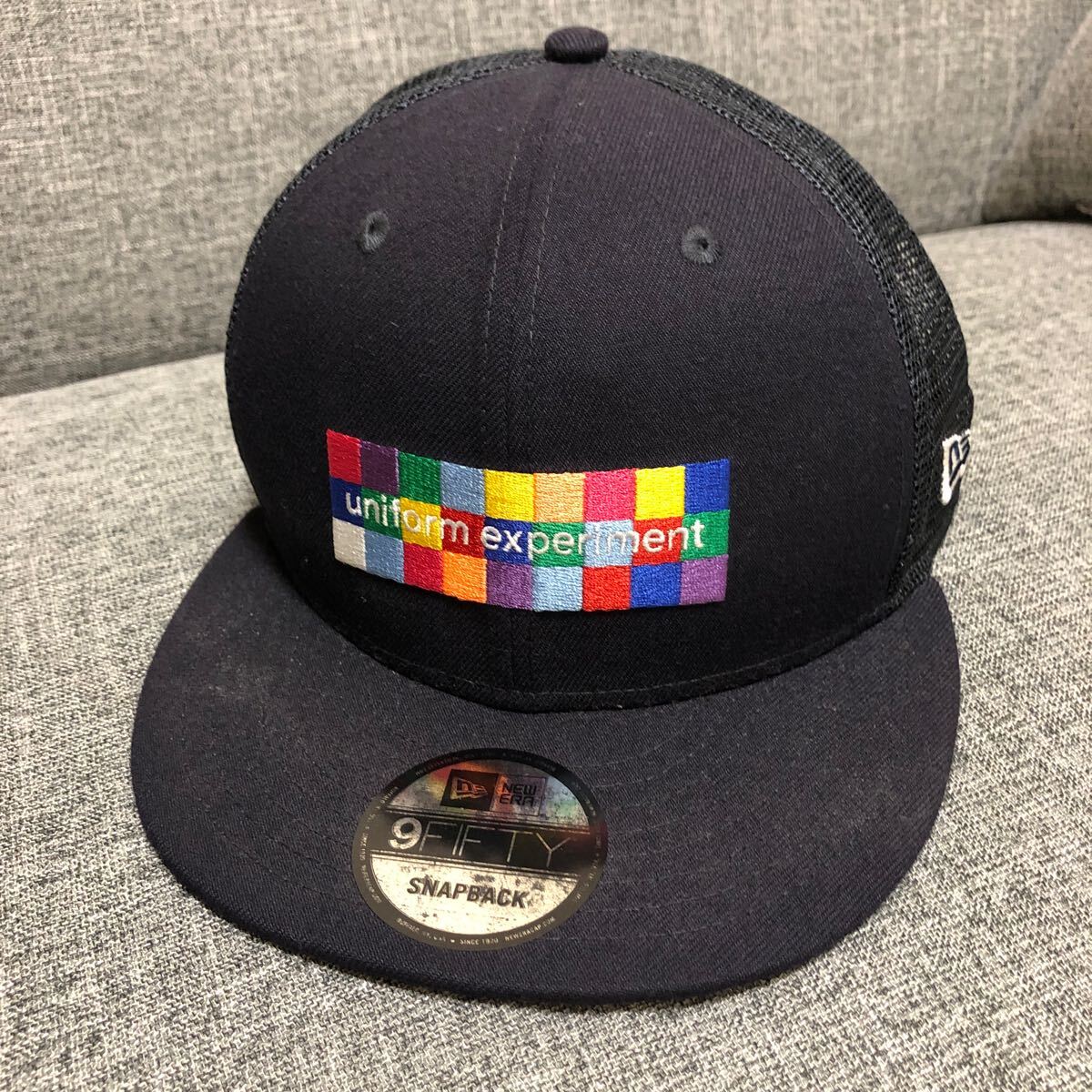 uniform experiment new era ユニフォームエクスペリメント レインボー ニューエラ キャップ スナップバック ブラック 帽子