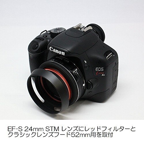 [ special price ] black 52mm Classic metal lens hood F-Fotoef photo H52B