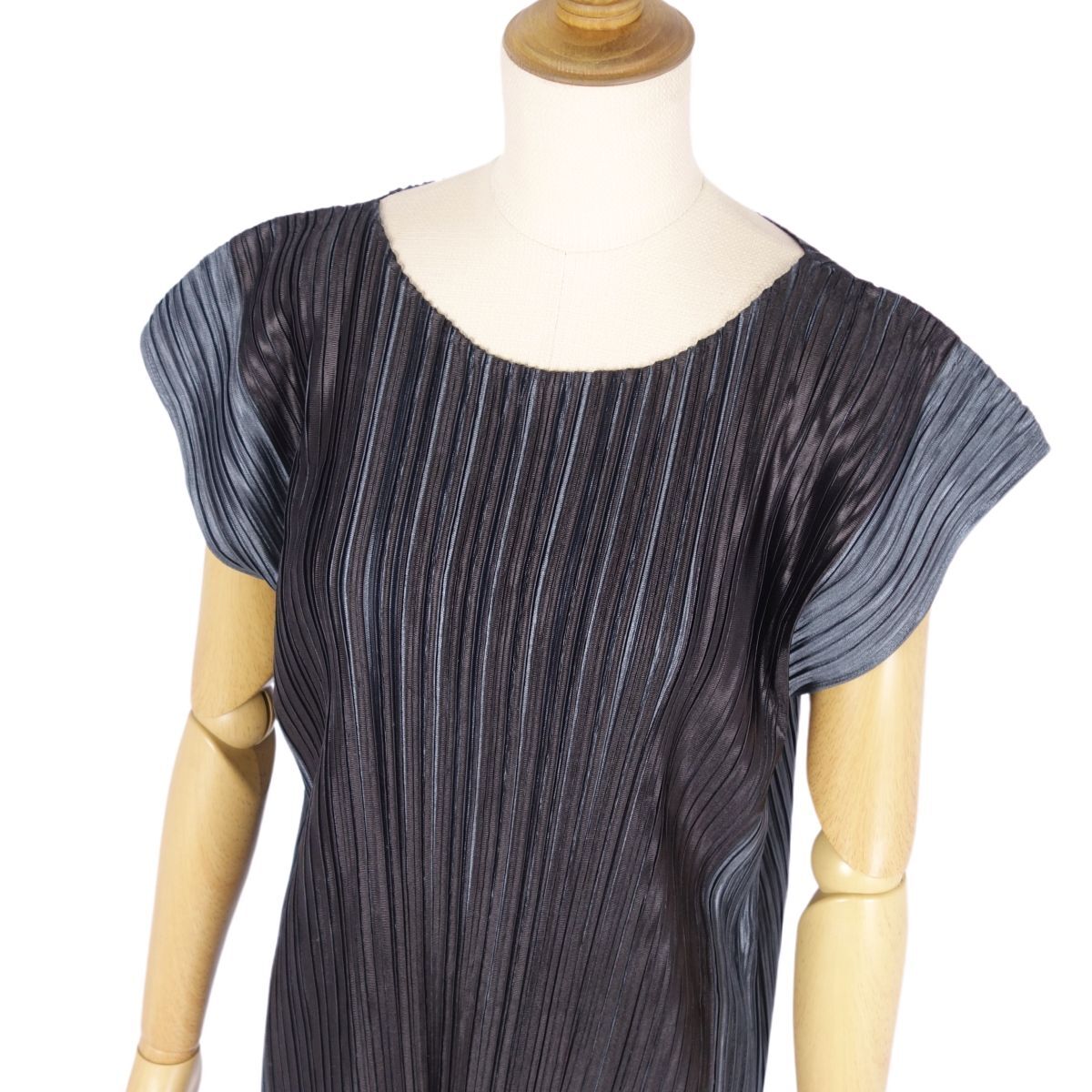 美品 プリーツプリーズ イッセイミヤケ PLEATS PLEASE シャツ ブラウス チュニック プリーツ トップス レディース 4 cf09mo-rm05f11572