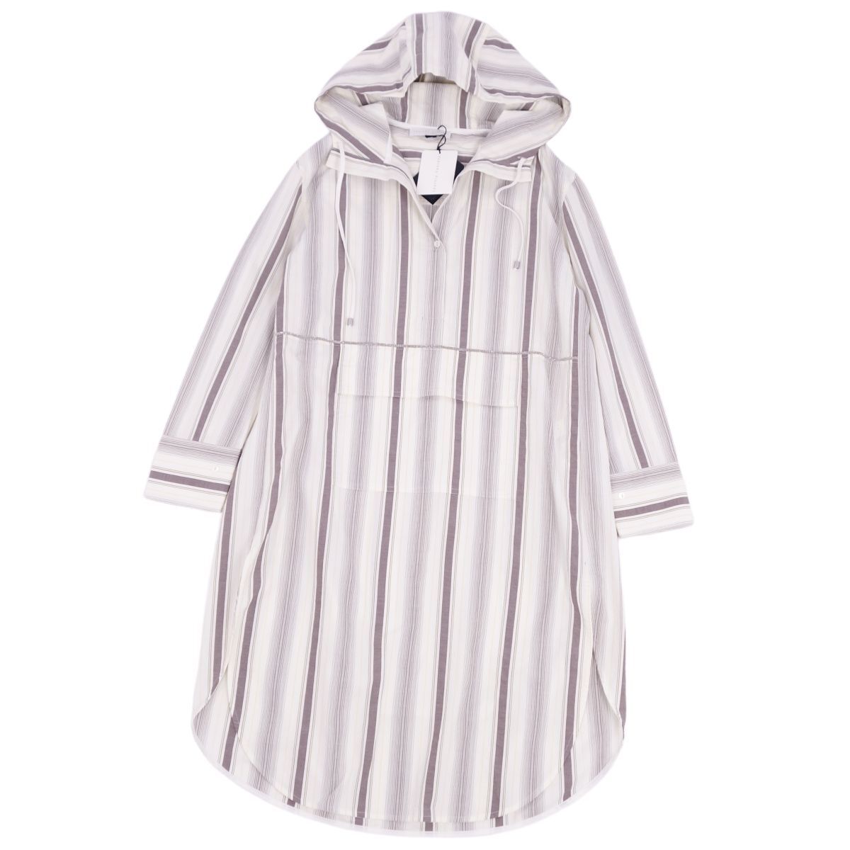 極美品 ファビアナフィリッピ FABIANA FILIPPI ワンピース パーカー プルオーバー 長袖 トップス レディース XXXS cf05ed-rm10f10399