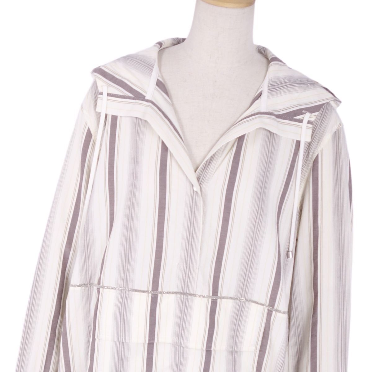極美品 ファビアナフィリッピ FABIANA FILIPPI ワンピース パーカー プルオーバー 長袖 トップス レディース XXXS cf05ed-rm10f10399