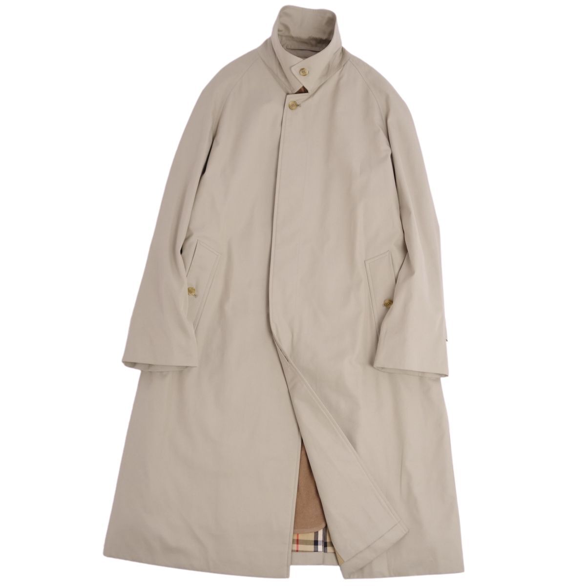  beautiful goods Vintage Burberry Burberrys coat turn-down collar coat bar ma car n coat liner Britain made 46SHORT beige cg04or-rm05f03275