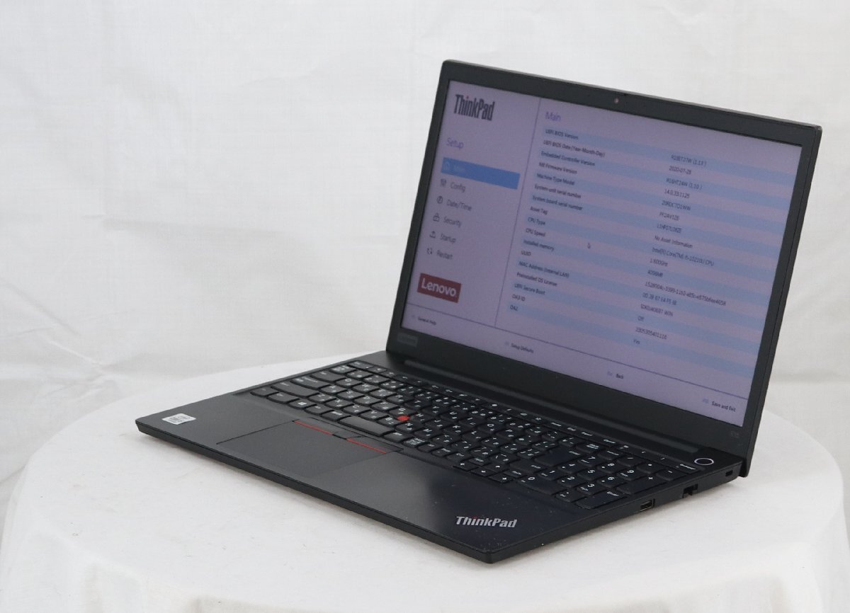 lenovo 20RDCTO1WW ThinkPad E15　Core i5 10210U 1.60GHz 4GB ■現状品