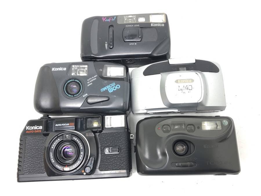 KONICA compact film total 5 point set set sale # junk 