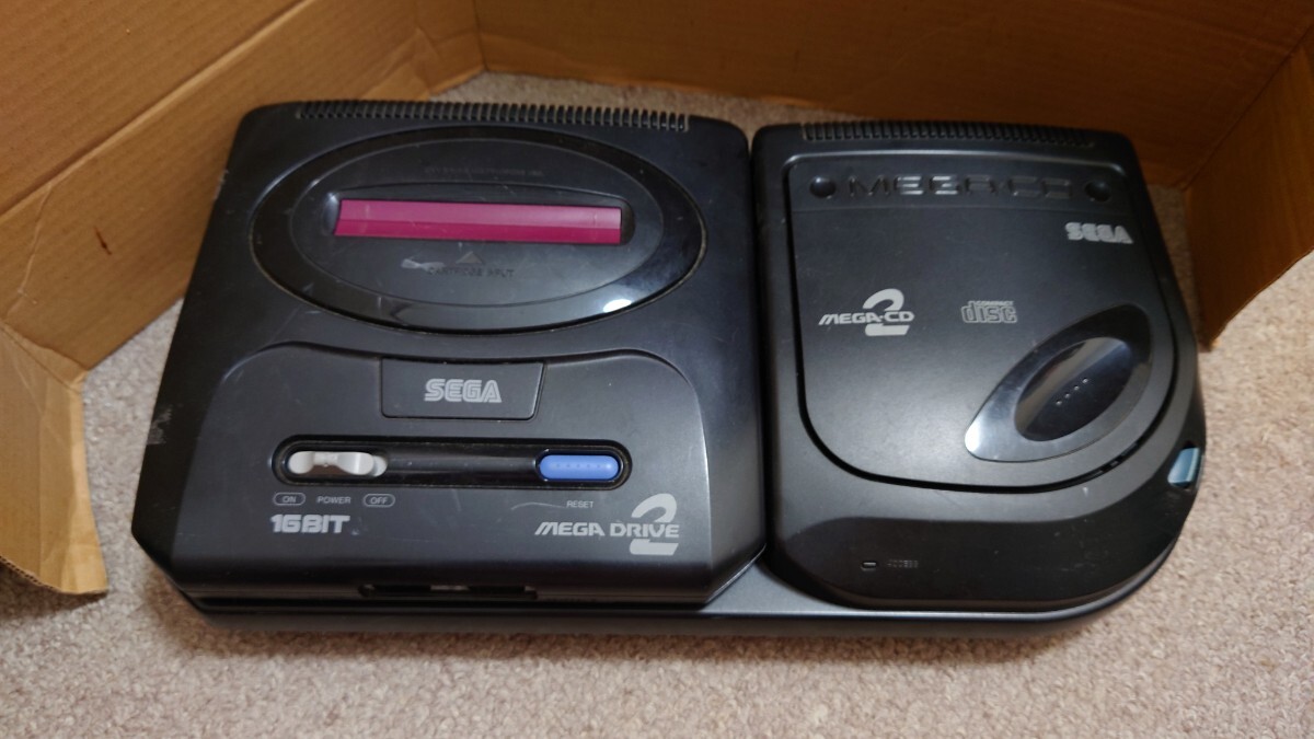 【激安通販 オンラインショップ】 メガCD メガドライブ2 中古品 |おもちゃ セガ SEGA 動作不明 本体、アクセサリー