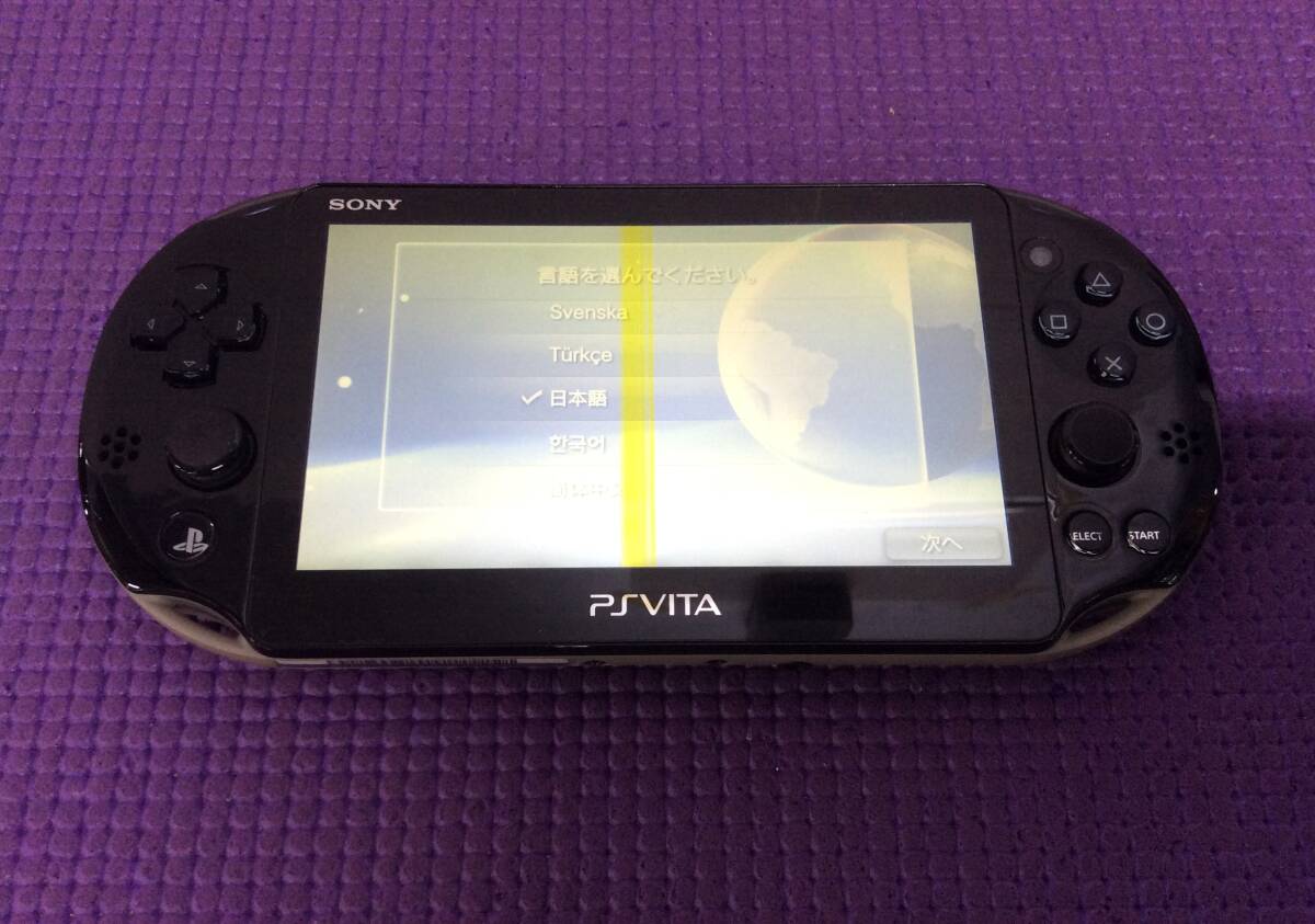 【GM5395/60/0】ジャンク(クリーニング済)★SONY PlayStation VITA 本体★PCH-2000シリーズ★ブラック/カーキ★PS VITA★ゲーム機★