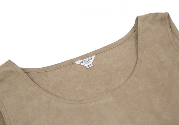 フォクシーFOXEY フェイクスウェードノースリーブトップス モカ42 【レディース】