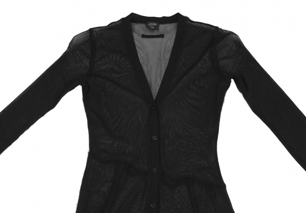  Jean-Paul Gaultier famJean Paul GAULTIER FEMME энергия сеть длинный рубашка One-piece чёрный 40 [ женский ]