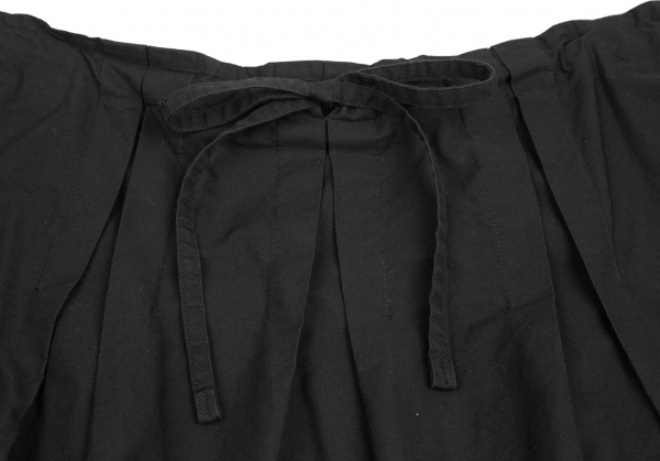 イッセイミヤケ ミーISSEY MIYAKE me 裾レースタックスカート 黒F 【レディース】