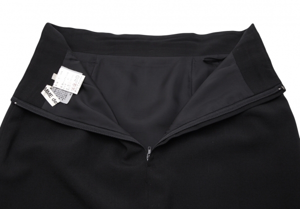 コムデギャルソンCOMME des GARCONS ウール臺(tái)形スカート 黒M 【レディース】
