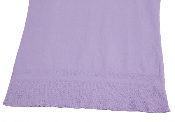 イッセイミヤケISSEY MIYAKE A-POC INSIDE メッシュカッティングVネックTシャツ 紫2 【レディース】