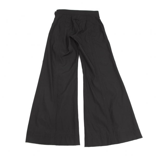 ジャンポールゴルチエ ファムJean Paul GAULTIER FEMME ステッチデザインフレアパンツ 黒38 【レディース】