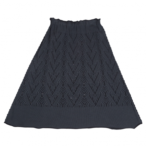 イッセイミヤケ エーポックISSEY MIYAKE A-POC INSIDE パターンカッティングAラインスカート 紺2 【レディース】