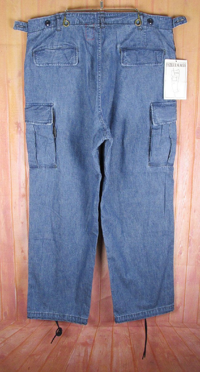 LYP19631 CORONA Corona FATIGUE SLACKS Jean gru слаксы брюки FP006-24-02Wbaiwoshu индиго окраска XL не использовался 