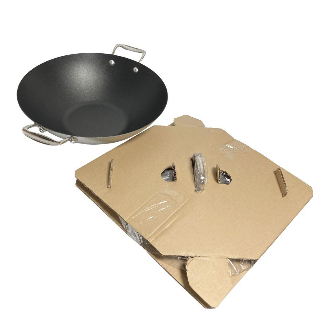 未使用 ノルディックウェア 両手中華鍋 WOK 35cm ノンスティック 未使用 ノルディックウェア 両手中華鍋 WOK 35cm ノンスティック
