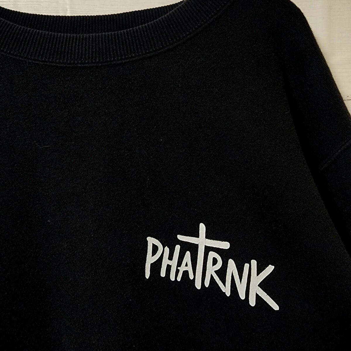 PHATRNK ファットランク スウェット ブラック バックロゴ ワン