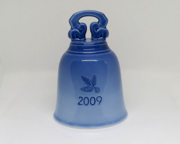 【ほぼ未使用保管品】ROYAL COPEN HAGEN / ロイヤルコペンハーゲン：イヤーベル・クリスマスベル・呼び鈴：西洋陶磁・Xmas BELL：2009
