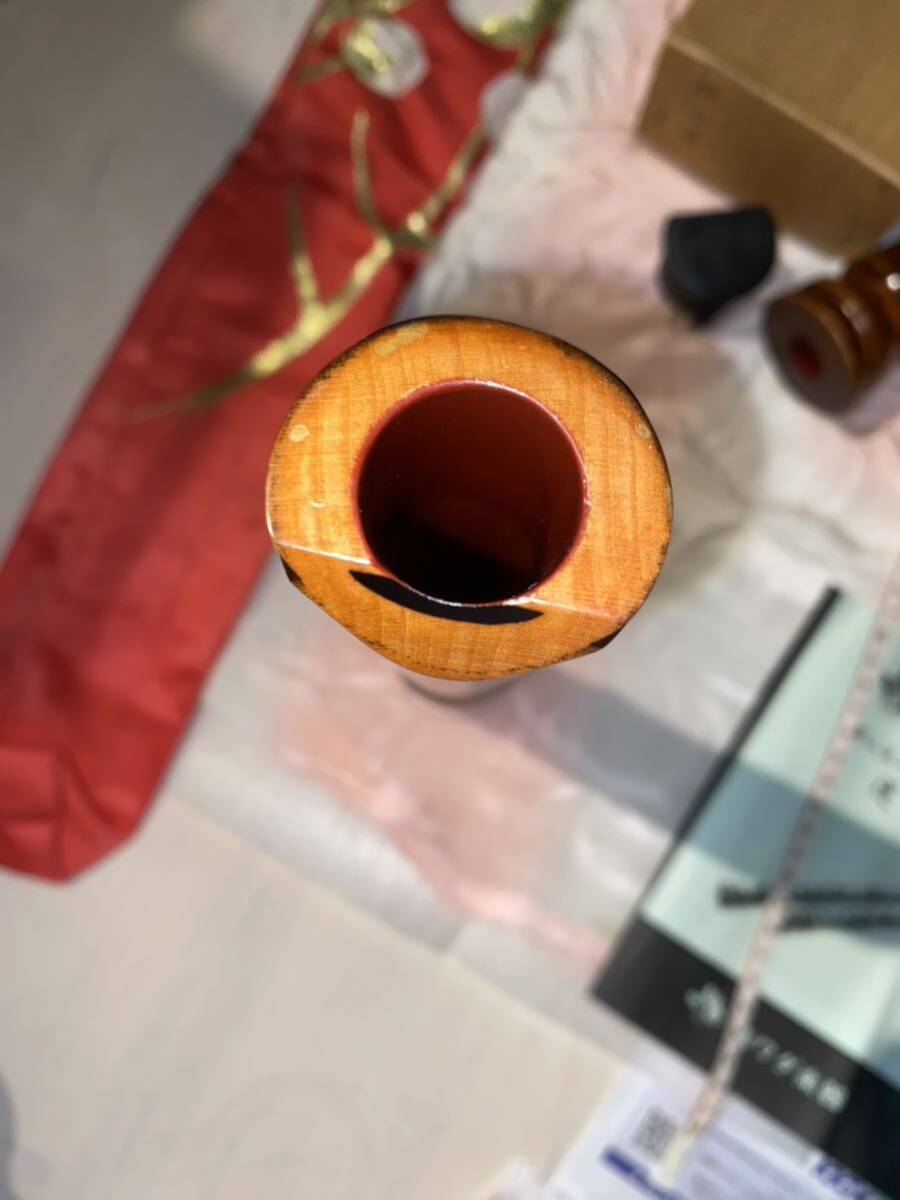 中古☆美品☆ 尺八 銘木尺八 胡蝶 都山流 二本継/和楽器 木 中古☆美品☆ 尺八 銘木尺八 胡蝶 都山流 二本継/和楽器 木