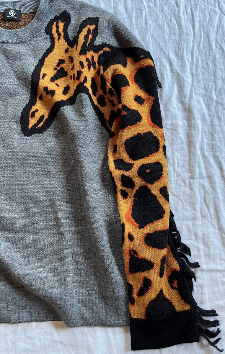 Paul Smith ポールスミス セーター ニット グレイ ウール キリン Paul Smith ポールスミス セーター ニット グレイ ウール キリン
