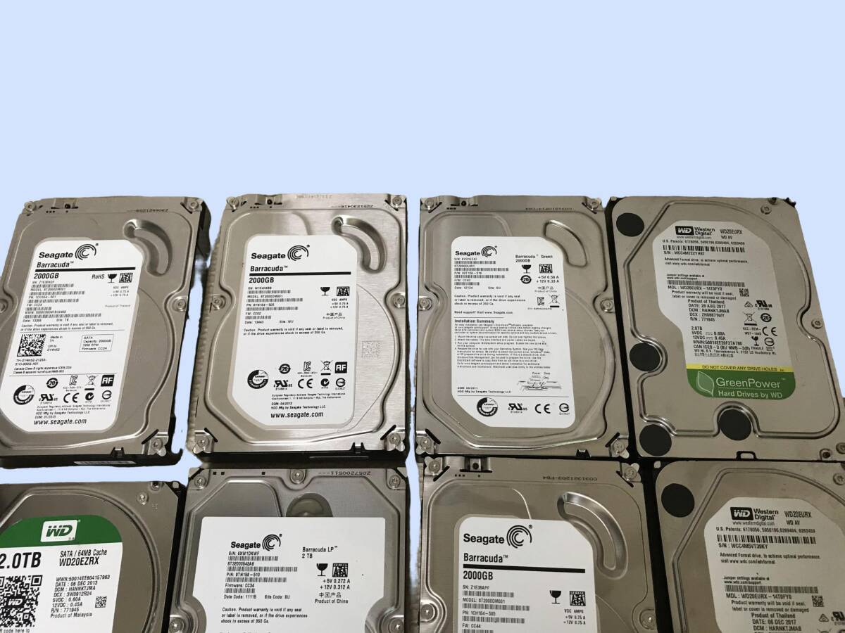 M3939 Western Digtal WD Seagate 2TB x10個 HDD まとめて10個 
